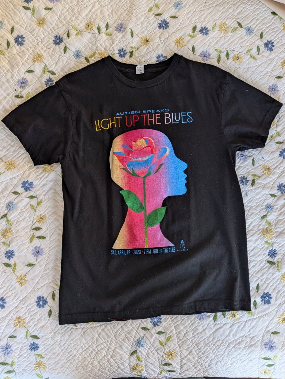 Neil Young/Stephen Stills black concert t-shirt from 2023 Sz M, Unisex